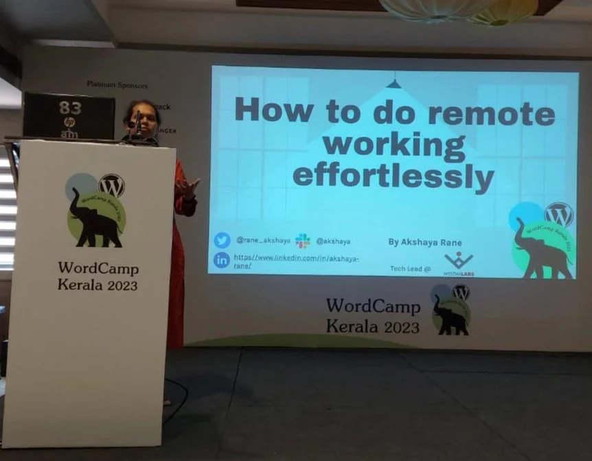 WordCamp Kerala Talk - How to do remote working effortlessly